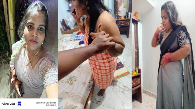 Tamil Aunty fucking with secret while husband in abroad